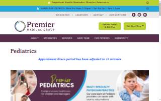 Premier Urgent and Family Care website