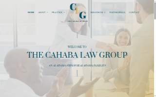 The Cahaba Law Group, LLC website