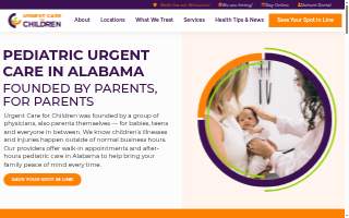 Urgent Care for Children website
