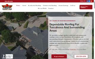 Bama Roofing website