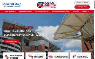 Banks Quarles Plumbing Heating Cooling & Electrical website