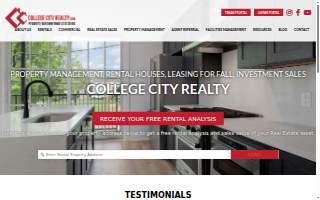 College City Realty of Tuscaloosa website