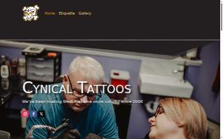 Cynical Tattoos Shop website
