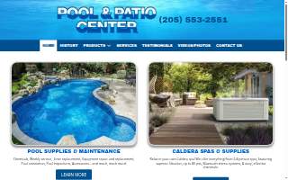 Pool & Patio Center website