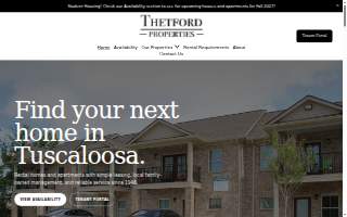 Thetford Properties website