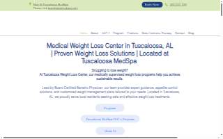 Tuscaloosa Weight Loss Center website