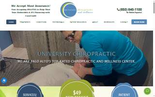 University Chiropractic & Wellness website