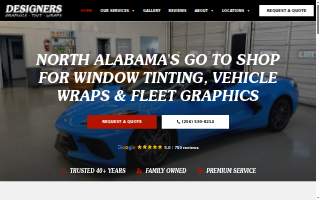 DESIGNERS Graphics Tint & Wraps website