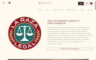 La Raza Legal of Tuscumbia website