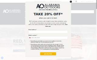 Alabama Outdoors of Vestavia Hills website