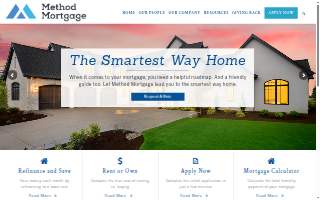 Method Mortgage of Vestavia Hills website