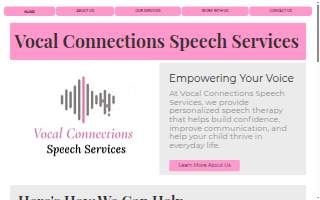 Vocal Connections Speech Services, LLC website