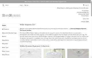White Flowers Gallery website