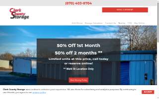 Clark County Storage website