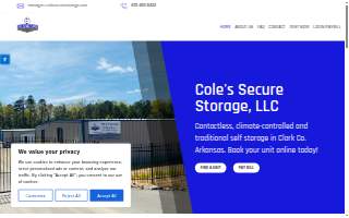 Cole's Secure Storage, LLC website