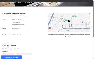 Community Family Enrichment website