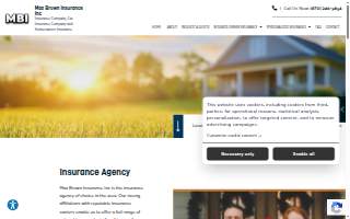 Max Brown Insurance Inc website