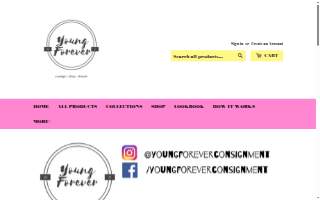 Young Forever Consignment website