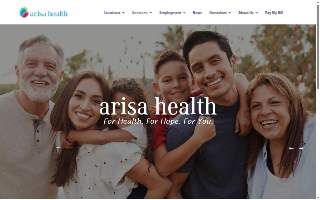 Arisa Health of Batesville website
