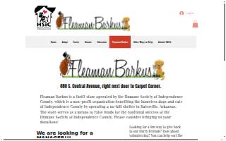 Barkus Thrift Store website
