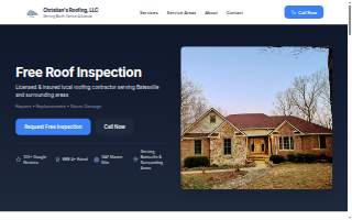Christian's Roofing website