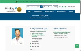 Cody McLeod, MD website