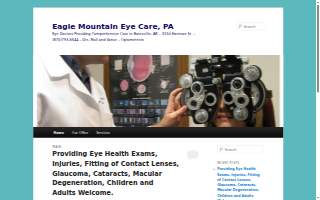 Eagle Mountain Eye Care website