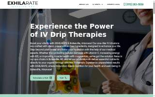 Exhilarate Infusion Spa website