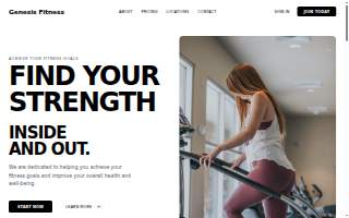 Genesis Fitness website