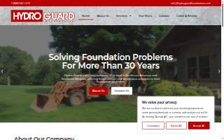 HydroGuard Foundations of Batesville website
