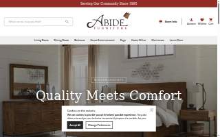 Abide Furniture & Interiors website