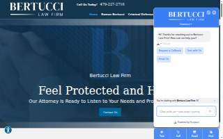 Bertucci Law Firm of Bella Vista website