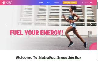 NutraFuel Smoothie Bar website
