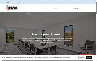 NWA Workplaces - Office Space Bella Vista website