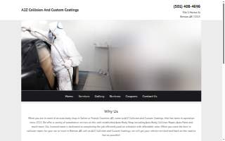 A2Z Collision And Custom Coatings website