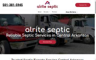 Alrite Septic Tank Services of Benton website