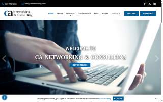 CA Networking & Consulting website