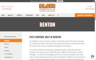 Clark Exterminating of Benton website