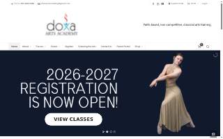 Doxa Arts Academy website
