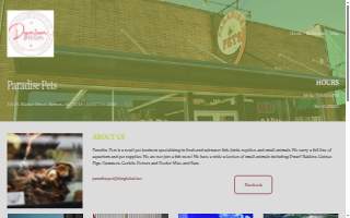 Paradise Pets website