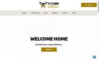 Titan Property Management of Benton website
