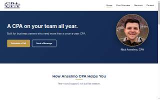 Anselmo CPA, LLC website