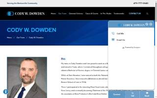 Cody W. Dowden, Attorney at Law of Bentonville website