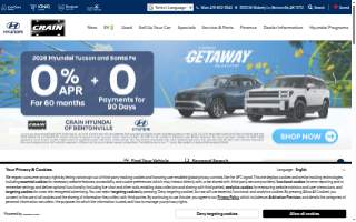 Crain Hyundai of Bentonville website