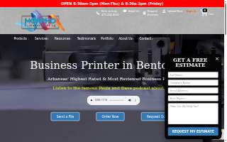 Morpho Printing & Marketing of Bentonville website