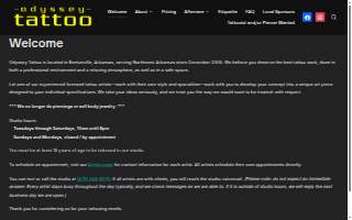 Odyssey Tattoo website
