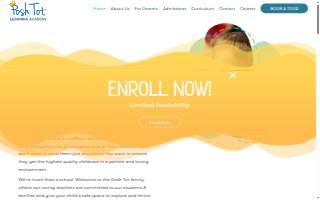 Posh Tot Learning Academy website