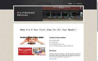 H & H Business Machines website
