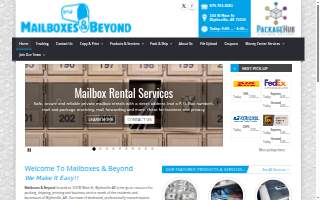 Mailboxes & Beyond website