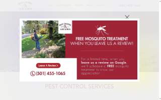 Adams Pest Control of Bryant website